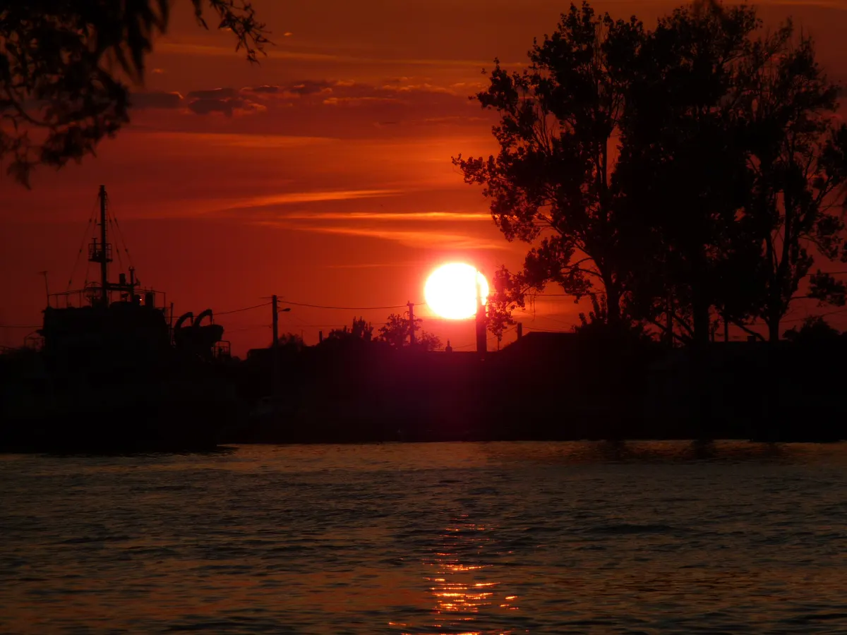 Sunset in the Danube Delta